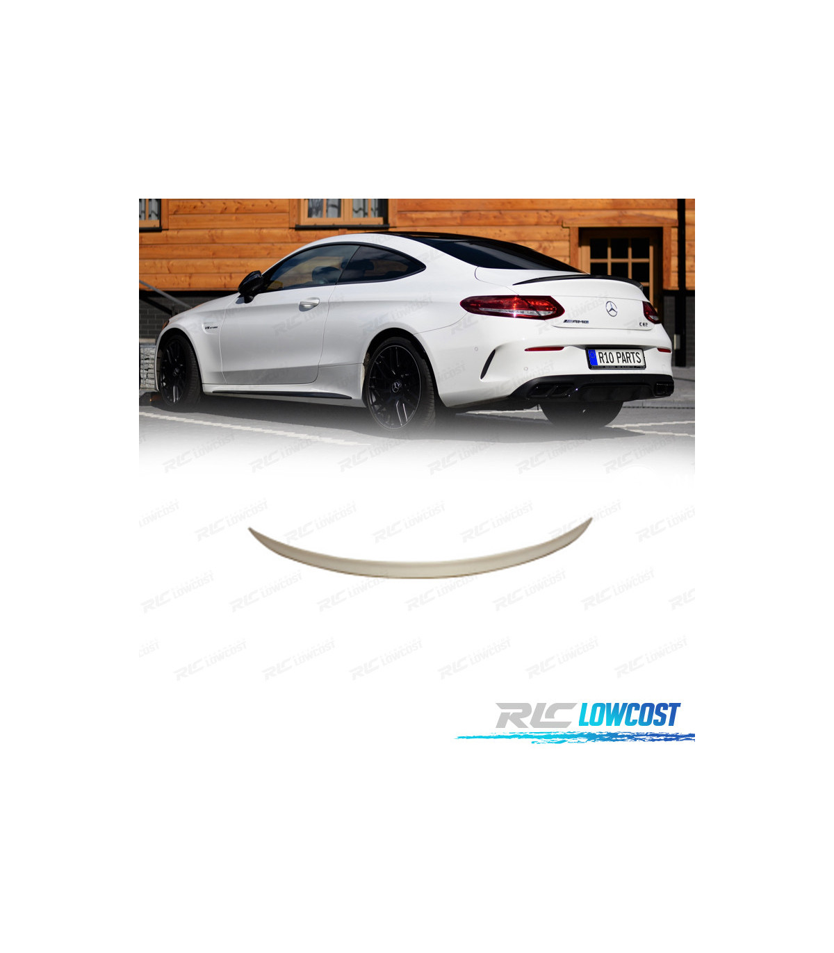 AILERON SPOILER PARA MERCEDES CLASSE C W205 COUPE 14 18 LOOK