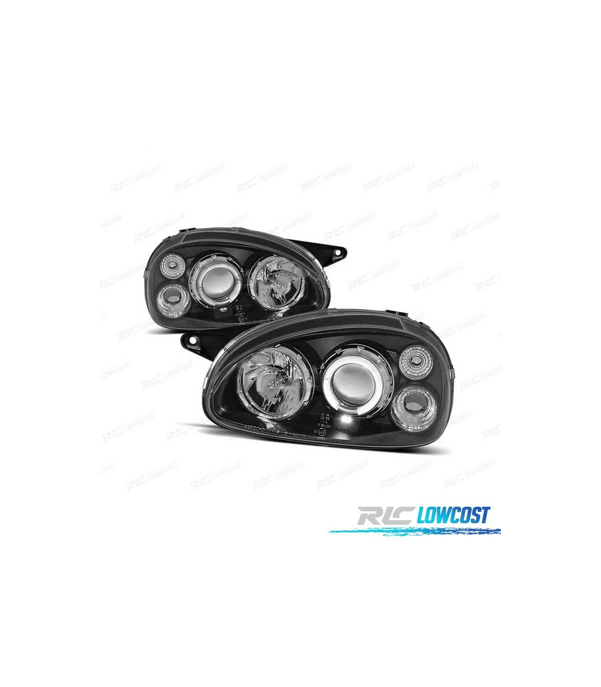 Farois Angel Eyes Para Opel Corsa B Fundo Preto H H