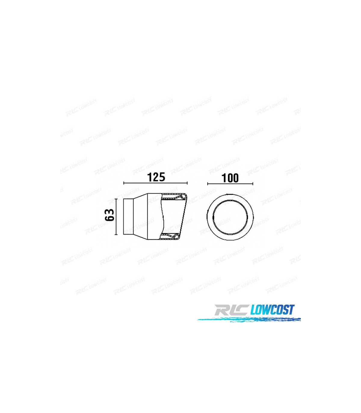 PACK COLAS ESCAPE OVALADA ACERO INOX TIPO RS4